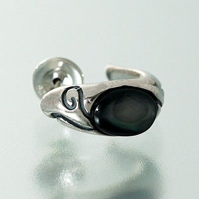 シルバーフープピアス(片耳用)