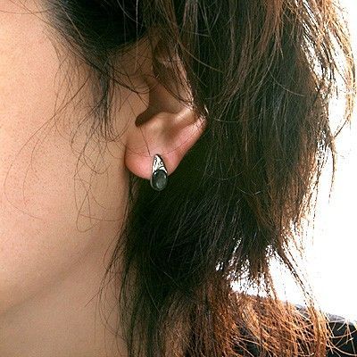 シルバーフープピアス(片耳用)