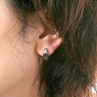 シルバーフープピアス(片耳用)