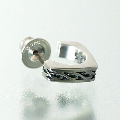 シルバースタッドピアス(片耳用)