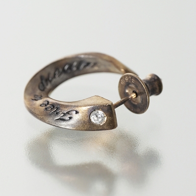 シルバーフープピアス(片耳用)