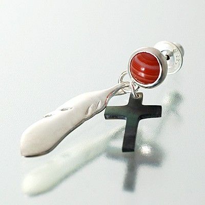 シルバースタッドピアス(片耳用)