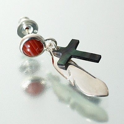 シルバースタッドピアス(片耳用)