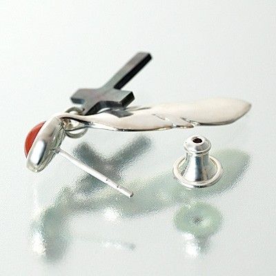 シルバースタッドピアス(片耳用)