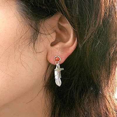 シルバースタッドピアス(片耳用)