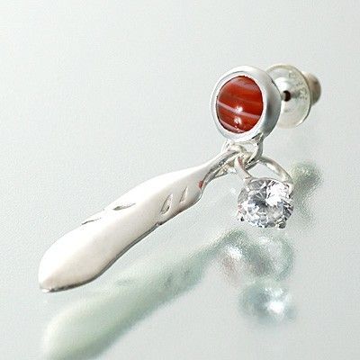 シルバースタッドピアス(片耳用)