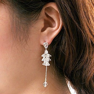 シルバースタッドピアス