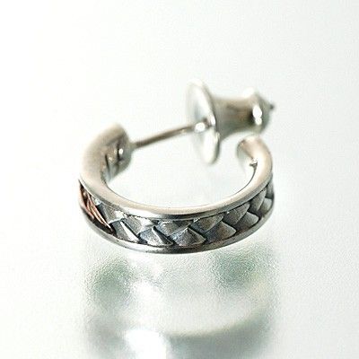 シルバーフープピアス(片耳用)