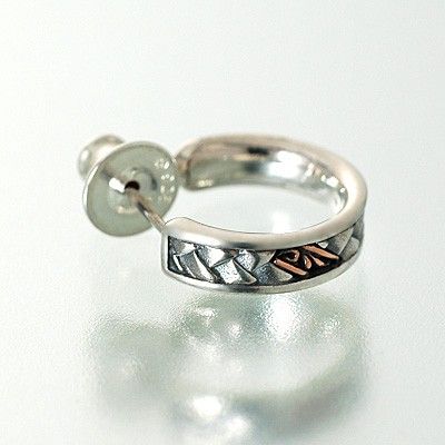 シルバーフープピアス(片耳用)