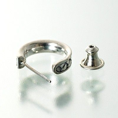 シルバーフープピアス(片耳用)