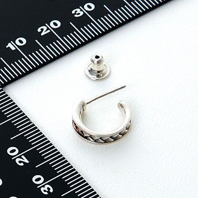 シルバーフープピアス(片耳用)
