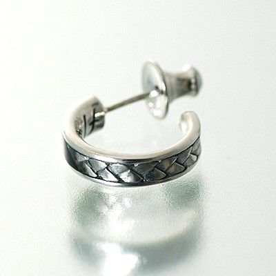 シルバーフープピアス(片耳用)