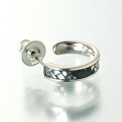 シルバーフープピアス(片耳用)