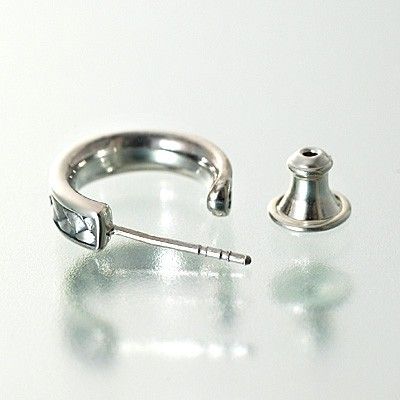 シルバーフープピアス(片耳用)