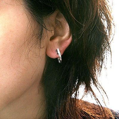 シルバースタッドピアス(片耳用)