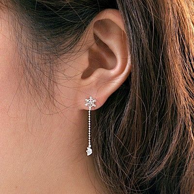 シルバースタッドピアス