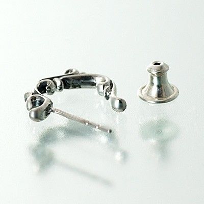 シルバーフープピアス(片耳用)