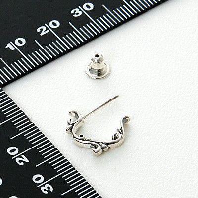 シルバーフープピアス(片耳用)