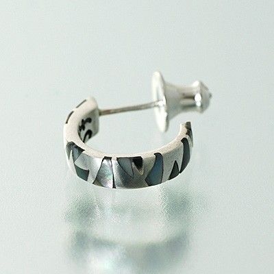 シルバーフープピアス