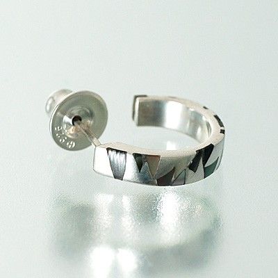 シルバーフープピアス