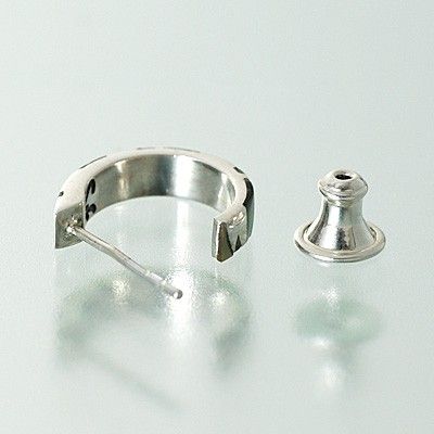 シルバーフープピアス