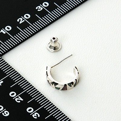 シルバーフープピアス