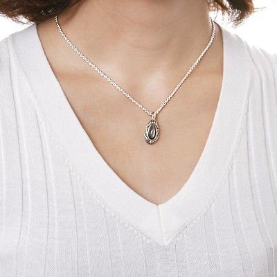 シルバーペアネックレス