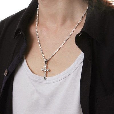 シルバーペアネックレス