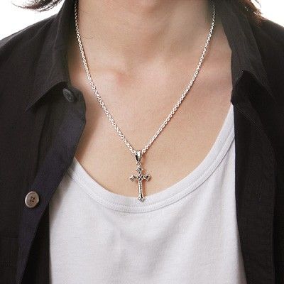 シルバーペアネックレス