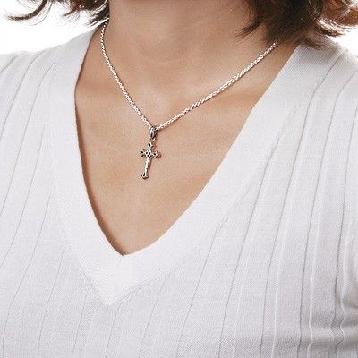 シルバーペアネックレス