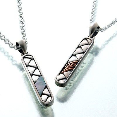 シルバーペアネックレス