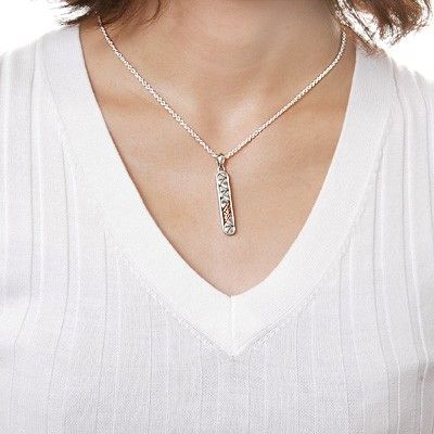 シルバーペアネックレス