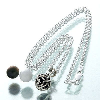 シルバーペアネックレス