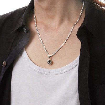 シルバーペアネックレス