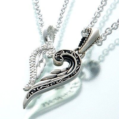 シルバーペアネックレス