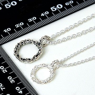 シルバーペアネックレス