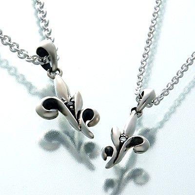 シルバーペアネックレス