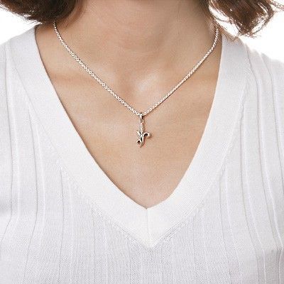 シルバーペアネックレス