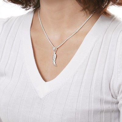 シルバーペアネックレス