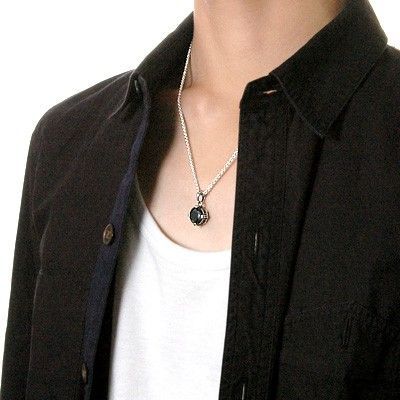 シルバーペアネックレス