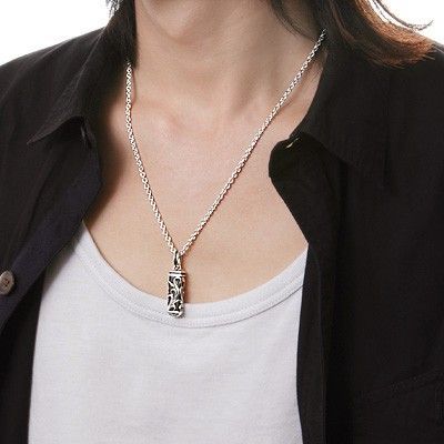 シルバーペアネックレス