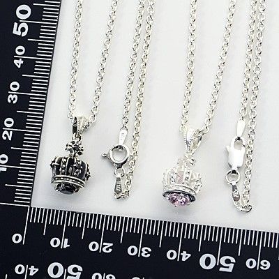 シルバーペアネックレス