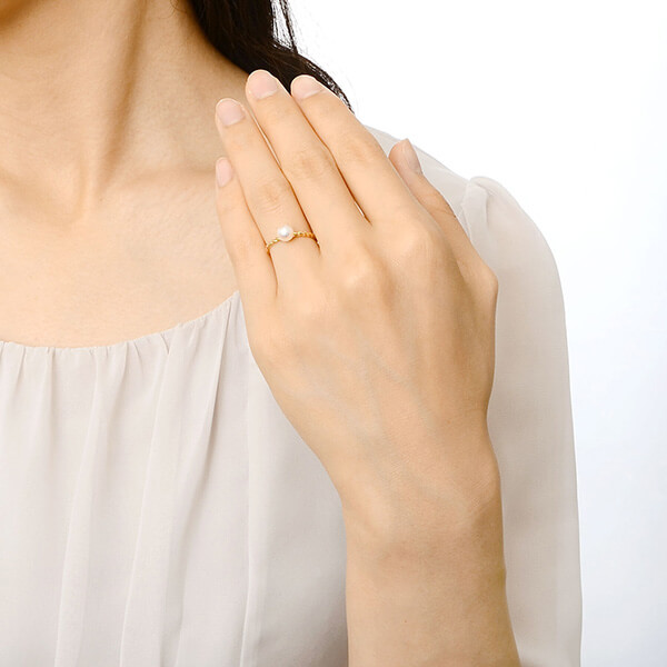 イエローゴールドリング