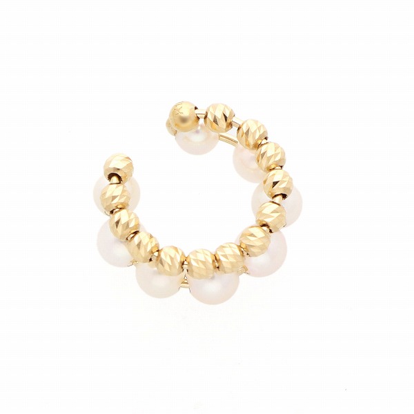 パールイエローゴールドイヤリング・イヤーカフ