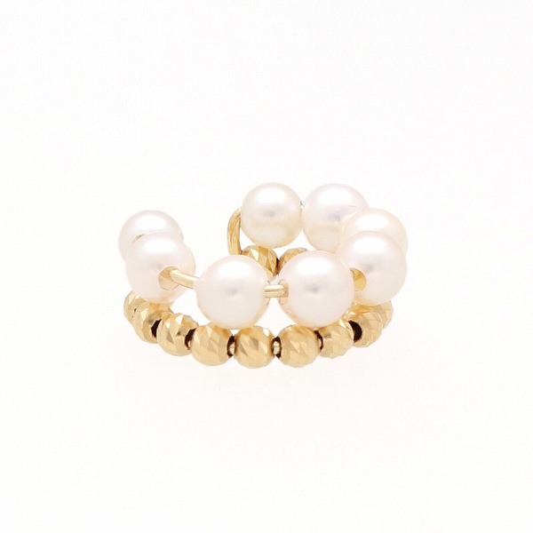 パールイエローゴールドイヤリング・イヤーカフ