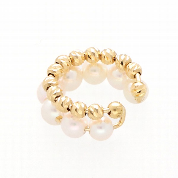 パールイエローゴールドイヤリング・イヤーカフ