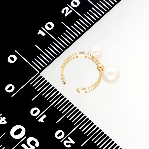 パールイエローゴールドイヤリング・イヤーカフ