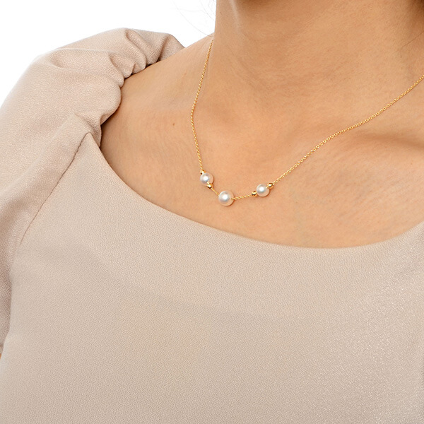 イエローゴールドネックレス