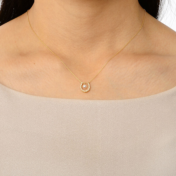 イエローゴールドネックレス