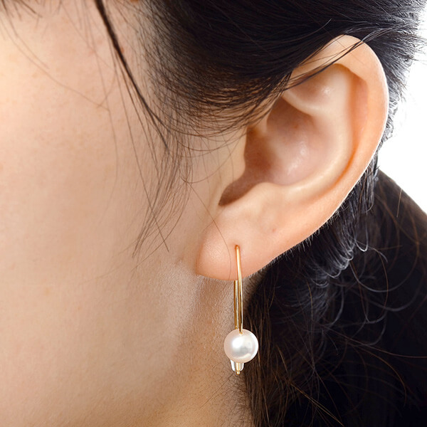 イエローゴールドピアス